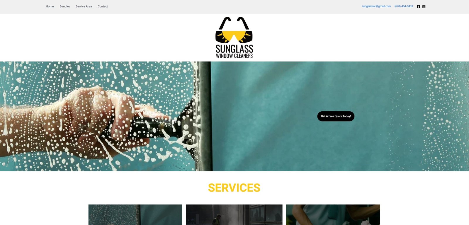 Sunglass WC Page Design